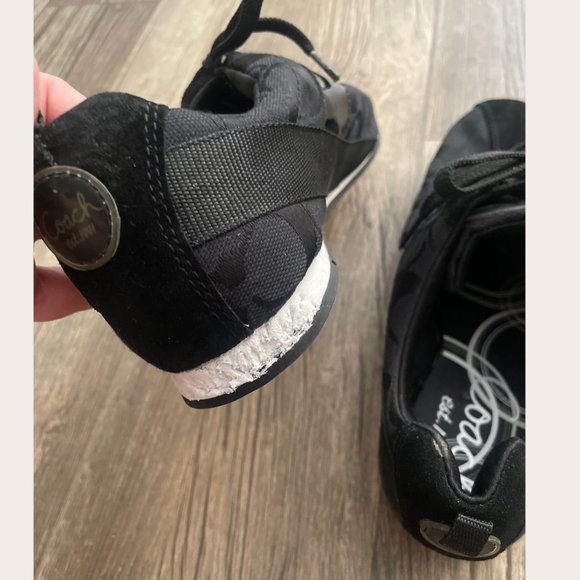 ⭐️ Monogram Coach Running Workout Athletic Lace Up Boho Chic Everyday Sneakers - Picture 3 of 5